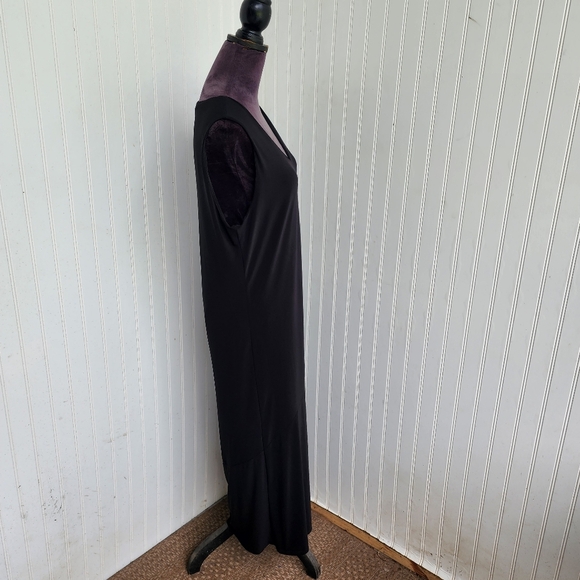 Last Tango Women's Black Stretch Maxi Sleeveless Dress Long USA Sz XL - Picture 3 of 10